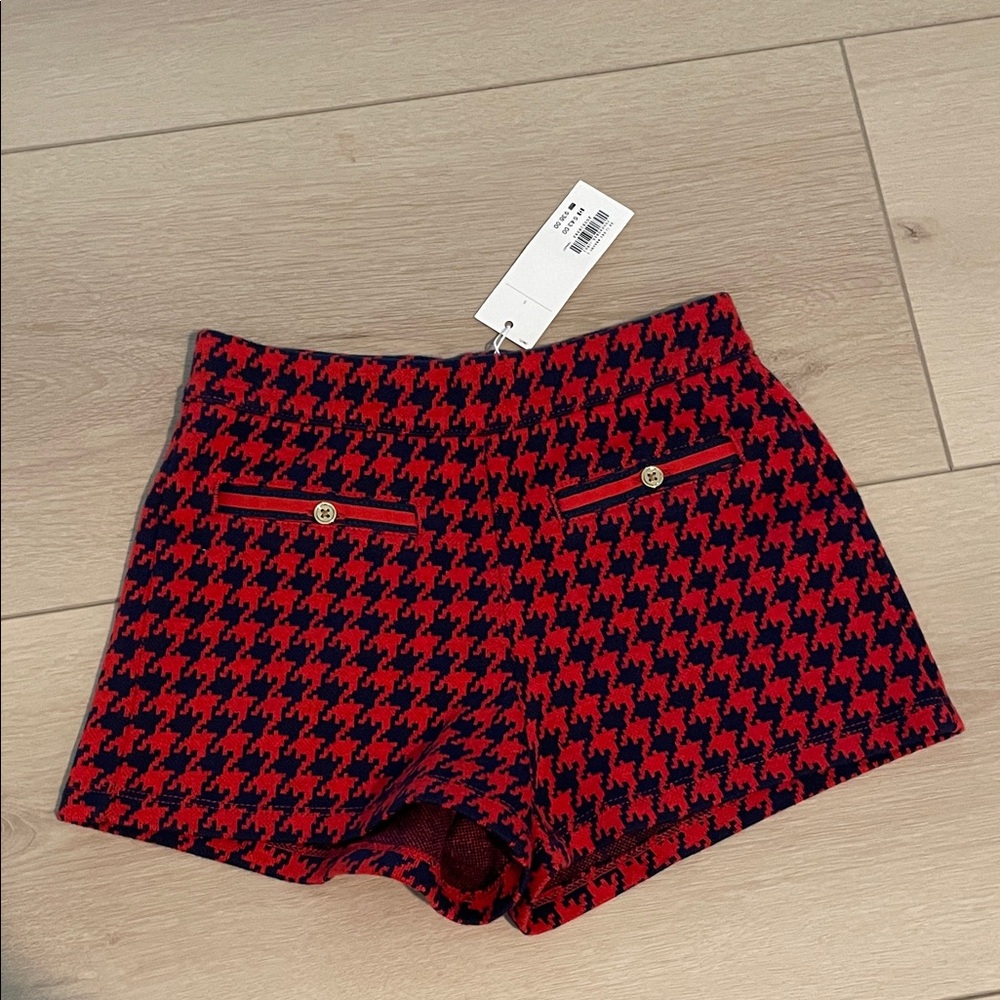 Janie and Jack Houndstooth Shorts, 5 Girls, NWT